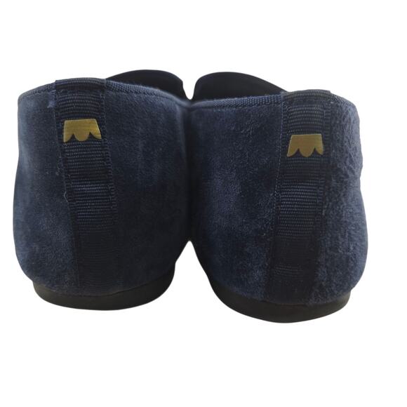 Birdies Starling Flats Womens 5.5 Blue Suede Loafers Slip On Comfort Preppy - Picture 6 of 10